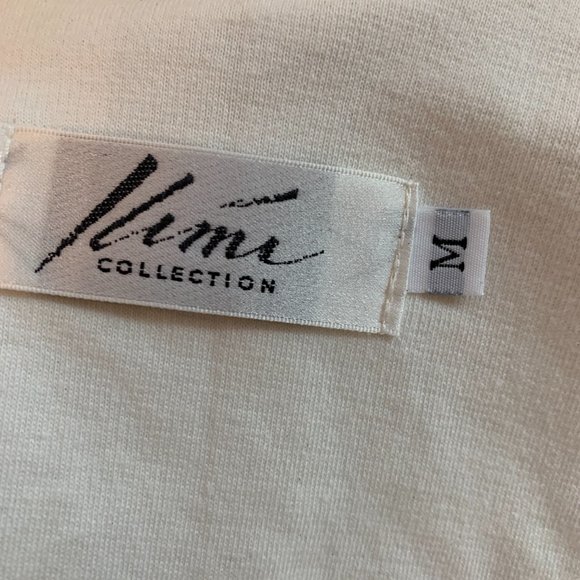 Vintage Kimi Collection cream cotton jacket with hearts size M excellent cond - Picture 10 of 15